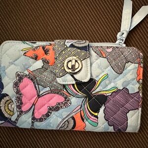 Vera Bradley Multicolor Butterfly Wallet-a favorite among collectors!